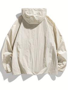 pattagonia Men's Lightweight Hooded Windbreaker <b>Jacket</b> Urban Streetwear <b>Techwear</b> Crinkled Nylon Waterproof Sun Protection <b>jacket</b> - Product Image 4