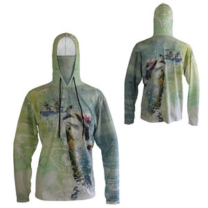 Durable Quick Dry Unisex Fishing <b>Hoodies</b> <b>Lightweight</b> Breathable Fishing <b>Hoodies</b> For Men In Wholesale - Product Image 6