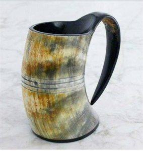 Taza para Beber Hecha a Mano con Cuerno de Búfalo, Diseño Rústico Natural, Pulida, Duradera, Artículo de Colección, Artesanía - Product Image 5