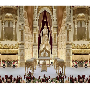Rêveur Mariage Indien du Sud Décor Mandap Ouvert Grand Mariage Sri Lankais Scène Cum Mandap Mariage Indien du Sud Mandapam USA - Product Image 1