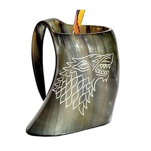 Venta al por mayor acabado a mano natural vikingo bebiendo cuerno jarras de cerveza calidad premium vikingo bebiendo cuerno en Star Crafts India - Product Image 1