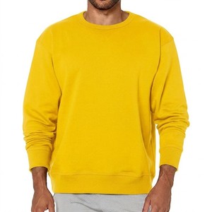 Custom Heavyweight Crewneck Sweatshirt 100% Cotton French Terry Pullover Oversized Casual Streetwear Blank Sweatshirt For Men - Product Image 5