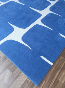 Alfombras de lana hechas a mano con diseño de flores multicolor, tamaño y color personalizables para uso en el hogar, oficina o sala de estar. - Product Image 3