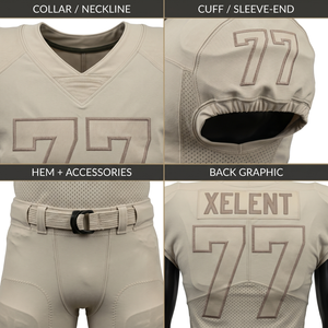 Conjunto de Uniforme de Fútbol Americano Personalizado de Spandex Elite para Hombre, Ropa Deportiva con Costuras de Tackle Twill, OEM Sialkot, para Camiseta y Pantalones de Fútbol - Product Image 4