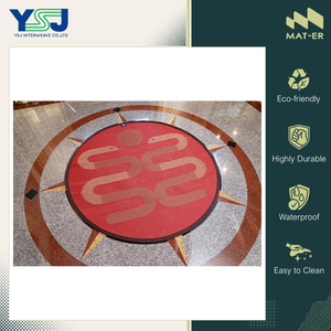 Alfombras Redondas de Diseño Elegante, Excelente Durabilidad, Impermeables y Fáciles de Limpiar, Alfombra/Alfombrilla de Plástico 100% Polipropileno para Picnic - Product Image 6