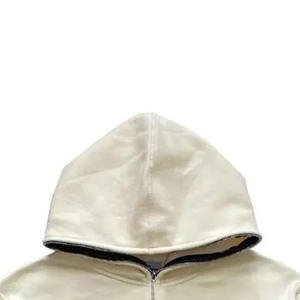 Sweats à capuche unisexes zippés de haute qualité, basiques en coton mélangé, avec impression en relief, style streetwear respirant pour hommes - Product Image 3