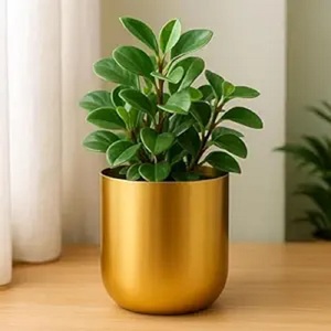 Europe Style Hammered Finish Golden Electroplated Interior Retro Modern Home Decoration Big <b>Vase</b> Copper Color Resin Flower <b>Vase</b> - Product Image 6