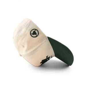 Giddy Unisex 6-Panel Denim Snapback Cap Cream Green 3D Embroidered Logo Adjustable Cotton Breathable <b>Waterproof</b> Baseball <b>Hat</b> - Product Image 2