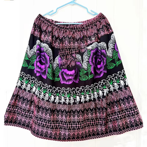 Falda de Cintura Alta con Diseño Personalizado y Bordado, para Mujer, Transpirable, 100% Poliéster, Elegante, Casual, Largo hasta la Rodilla - Product Image 6