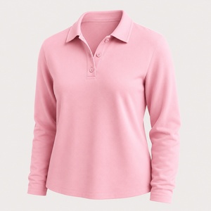 Camiseta Polo de Algodón para Mujer, Manga Larga, Ropa Casual de Golf, Logotipo Personalizado, OEM, ODM, Marca Privada, Fabricante Mayorista - Product Image 1