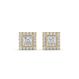 1.02Ct Lab Diamond Earring <b>Set</b> Princess Brilliant 14KT <b>Gold</b> Lightweight Unique Designer Style Bulk Inventory - Product Image 6