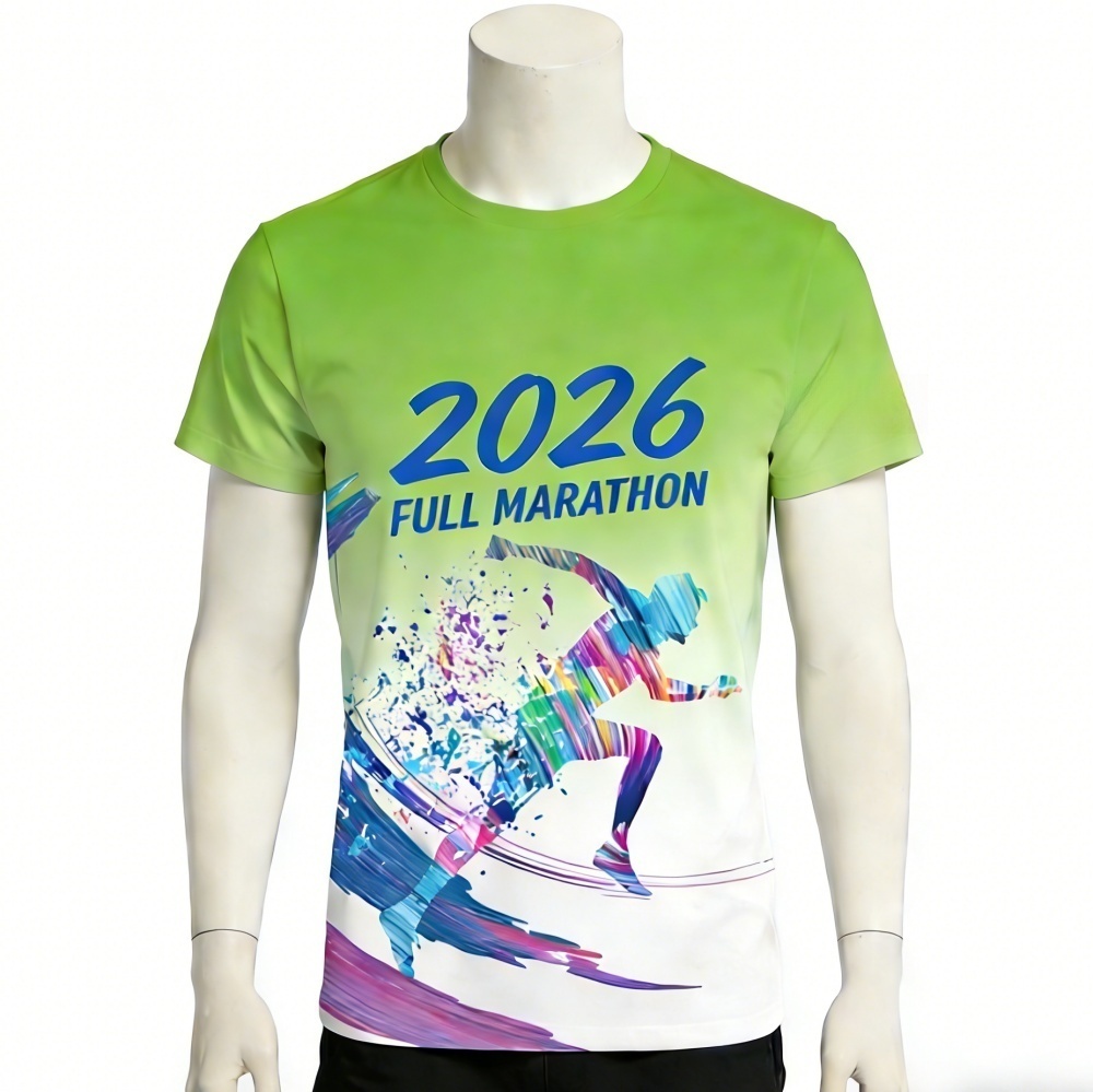 Whole Quick Dry T-shirt Custom logo Polyester Men Sublimation 3d Full Over Printing Running Marathon Gym Fit Tshirt