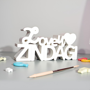 Love <b>U</b> Zindagi Fancy Showpiece Engineered Wood Creative Office Table Decor or Self Decor for Office Room Decor Wood Tables Decor - Product Image 3