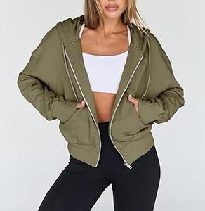 Ventes chaudes - Sweat à capuche blanc surdimensionné 500 GSM pour femme, fermeture éclair, bonne qualité, style unique, respirant, OEM, prix bas - Product Image 4