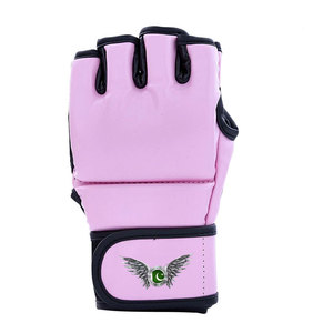 Guantes de Piel Genuina para Entrenamiento de Kickboxing, Artes Marciales y Fitness, Guantes MMA con Logotipo Personalizado y Palma Abierta - Product Image 1