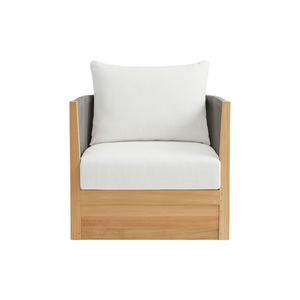 Sillón de Exterior de Lujo, Madera de Teca Sólida, Tejido de Cuerda Resistente, Cojines Acolchados de Lujo, Muebles de Patio Premium para Todo Clima - Product Image 3