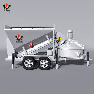 SDDOM 25m³/h Mobile Kleine Mini-Betonmischanlage, Betonmischanlage mit Zementmischer - Product Image 2