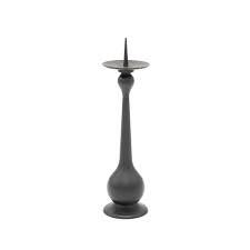 Decorative Hand Forged Aluminum <b>Black</b> Trident <b>Candelabra</b> Tabletop Candle Holder with Christmas Customized - Product Image 3
