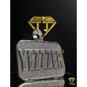 จี้ YEZZZER แบบสั่งทำพิเศษ ประดับเพชร VVS Lab Grown ระดับพรีเมียม เครื่องประดับสตรีทแวร์ โดย Trisha Jewels - Product Image 3
