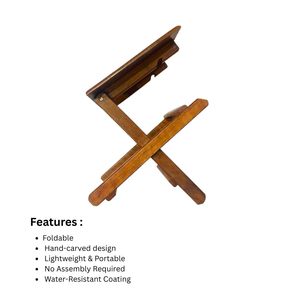 โต๊ะข้างโบราณแบบดั้งเดิมแข็งแรงทนทาน ใช้งานได้หลากหลายภายในบ้าน ห้องนั่งเล่น โรงอาหาร ที่นั่งพักผ่อน สำนักงาน โต๊ะกาแฟ ราคาขายส่ง - Product Image 2