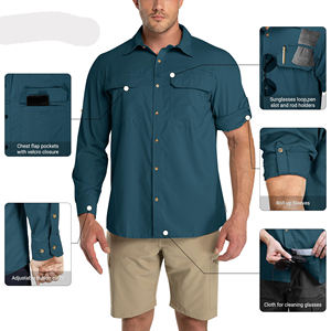 Nouvelle Arrivée 2026 : Chemise de Pêche Homme Séchage Rapide et Respirante, Multiples Poches, Idéale pour la Pêche et la Randonnée - Product Image 3