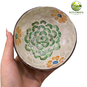 คนรักชามมะพร้าว ชามมะพร้าวเปลือกธรรมชาติทำมือ ภาชนะใส่อาหารออร์แกนิกและยั่งยืน ชามมะพร้าวเปลือกสุดหรู ไอเดียของขวัญสุดพิเศษ - Product Image 1