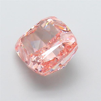 MANYA JEWELS SK-21 Diamante Suelto Cultivado en Laboratorio, Corte Cojín, Rosa Intenso, 4.51 Quilates, VS1, Corte Excelente, Certificado IGI para Joyería