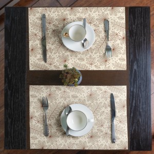 Mantel Individual con Diseño de Hojas, Impermeable, Resistente a las Manchas, Antideslizante, Fácil de Limpiar, Decoración para Mesa de Comedor - Product Image 3