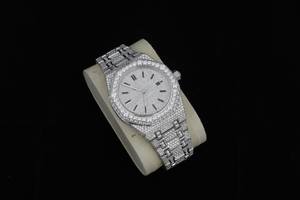 Reloj de buceo automático deportivo de lujo al por mayor con diamantes VVS de color D, moissanita, alarma, estilo hip hop, diseño mecánico de latón - Product Image 4