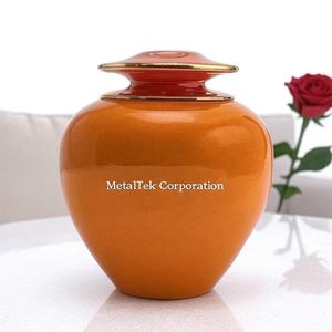 Urnas de cremación verde turquesa de aluminio personalizadas Satori para adultos, recuerdo conmemorativo para cenizas, tarros, ceremonias funerarias - Product Image 5