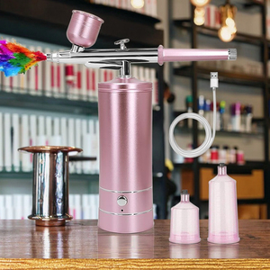 Portable Piston Cordless Airbrush <b>Compressor</b> Gravity Feed Copper ABS Dual Action Travel Spray Kit - Product Image 2