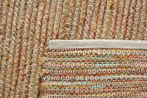 Tapis d'intérieur en jute tressé artisanal, style bohème rayé, à poils plats, écologique, pour salon, rectangulaire, nettoyage facile - Product Image 4