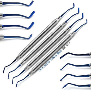 Juego de 6 Instrumentos Dentales Manuales para Rellenos de Composite, Kit Restaurador de Acero Inoxidable con Empuñadura Ergonómica - Product Image 1