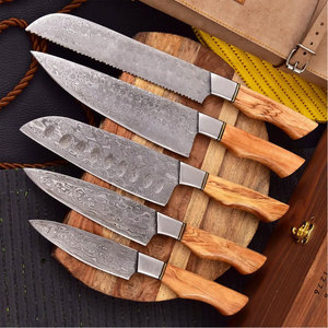 Ensemble de couteaux de cuisine en acier Damas de haute qualité, collection de couteaux de cuisine multi-pièces pour les chefs professionnels, les cuisiniers à domicile et les restaurants - Product Image 3