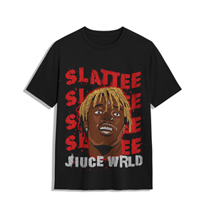 T-shirt en coton noir surdimensionné pour homme style Hip Hop, personnalisable avec logo, 100 % coton, manches courtes, imprimé graphique, vente en gros, tricoté - Product Image 3