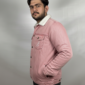 Vestes en jean en gros personnalisées, style délavé et vieilli, quatre poches, coupe ajustée confortable, nouvelle veste en jean tendance pour homme - Product Image 3