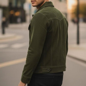 Lightweight <b>Suede</b> Leather <b>Jacket</b> Comfortable Daily Wear <b>Suede</b> Leather <b>Jacket</b> Soft Material With Stylish Design - Product Image 4