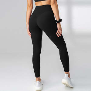 Leggings de Yoga Ecológicos Transpirables de Cintura Alta para Mujer, Pantalones TikTok, Ropa de Gimnasio, Suministro OEM, Ropa Deportiva - Product Image 4