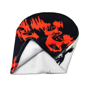 Wholesale Winter <b>Hats</b> Plain Dyed Custom Embroidery Fall Beanies Woven Label 100% Acrylic Warm Knitted Beanie <b>Hat</b> high quality - Product Image 5