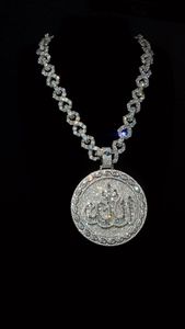 Divine Export IGI Certified Moissanite Alternative Lab CVD Cuban Link Sterling Silver 18K Gold Plated Custom <b>Name</b> Unisex <b>Chain</b> - Product Image 1