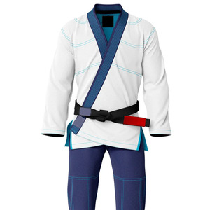 Traje de Práctica de Artes Marciales de Algodón para Jiu Jitsu, Cómodo Kimono de Jiu Jitsu, Uniforme con Costuras Resistentes y Personalizable en la Parte Delantera - Product Image 1
