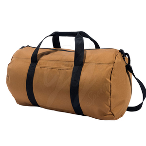Solid Color Newest Logo Printing Design Best Material Duffel <b>Bag</b> OEM Custom Lightweight Eco-Friendly Zipper Polyester Lining - Product Image 4