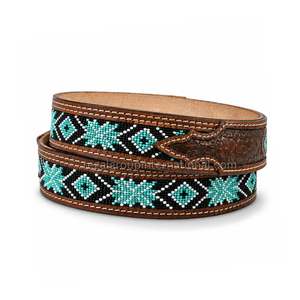 Cinturón de Cuero Grabado a Mano con Diseño Floral y de Girasoles, Estilo Occidental, de Alta Calidad, para Hombre y Mujer, Color Negro y Marrón Vintage, Estilo Vaquero - Product Image 2