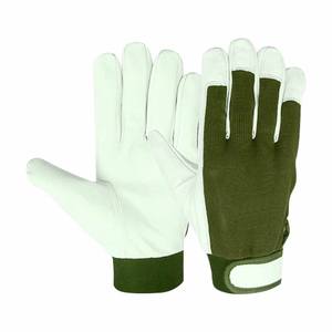 Guantes de Trabajo de Piel de Oveja de Alta Calidad, Suaves y Cómodos, Resistentes a la Abrasión, Guantes de Protección Personal para Jardinería - Product Image 3