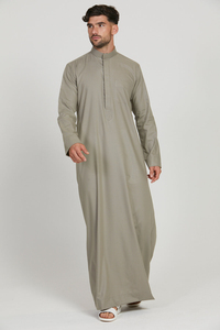 Low MOQ For Bulk Orders Arabic Pakistani Moroccan <b>Men's</b> Islamic Clothing <b>Thobes</b> Fashionable Ready To Wear <b>Thobes</b> For <b>Men</b> - Product Image 6