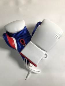 OEM Custom Brand Boxing Gloves Cowhide Leather Laced Adjustable <b>Strap</b> Breathable Custom Logo Training Sparring Muay Thai MMA - Product Image 2