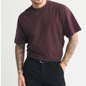 เสื้อยืดคอกลมโอเวอร์ไซส์ผ้าคอตตอน 100% หนานุ่ม สไตล์สตรีทแวร์ ออกกำลังกายได้ ใส่ได้ทุกวัน พิมพ์ลายโลโก้ด้านหน้า รับผลิตตามสั่ง ขายส่ง ราคาพิเศษ สินค้าขายดี - Product Image 2