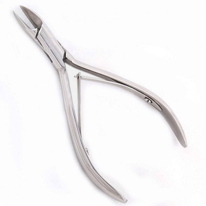 Cortacutículas con diseño especial, doble resorte y mango largo para uso estético en uñas de los dedos, de acero inoxidable, para uñas de los pies. - Product Image 1