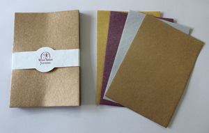 Juego de Papel Ecológico Hecho a Mano, Hojas de Papel A4 de Yute y Algodón Reciclado, Camelon Exports de Rajasthan - Product Image 2