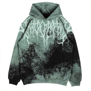 Sweat-shirts à capuche surdimensionnés en molleton 100 % coton épais, personnalisés, de haute qualité, pour hommes, style streetwear, coupe carrée, effet vintage délavé, avec impression - Product Image 1